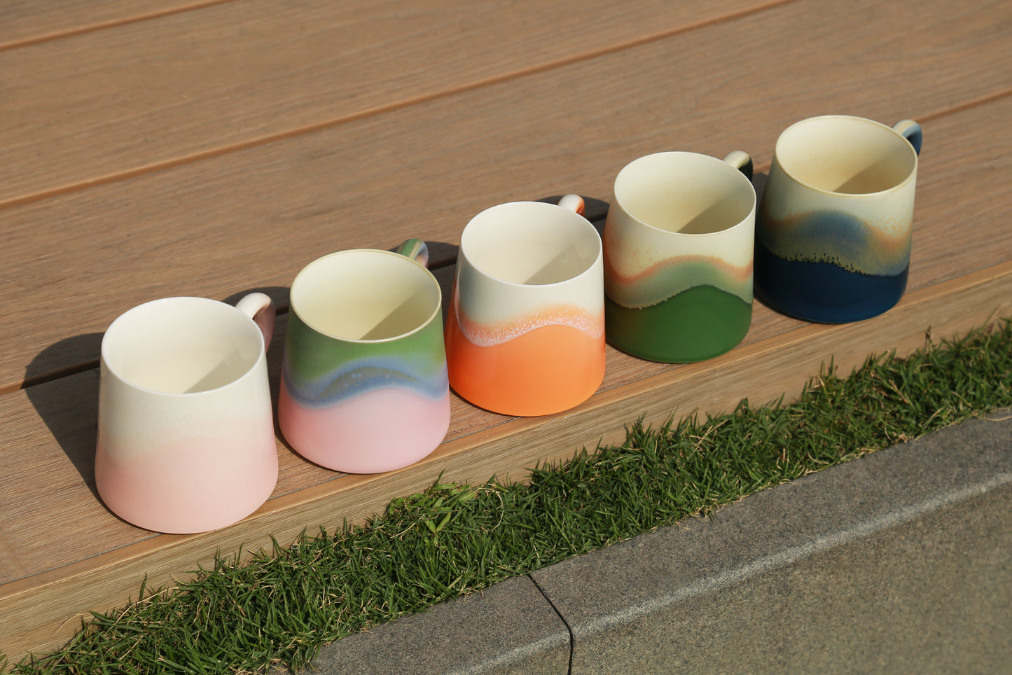 Personalized handmade pottery cups