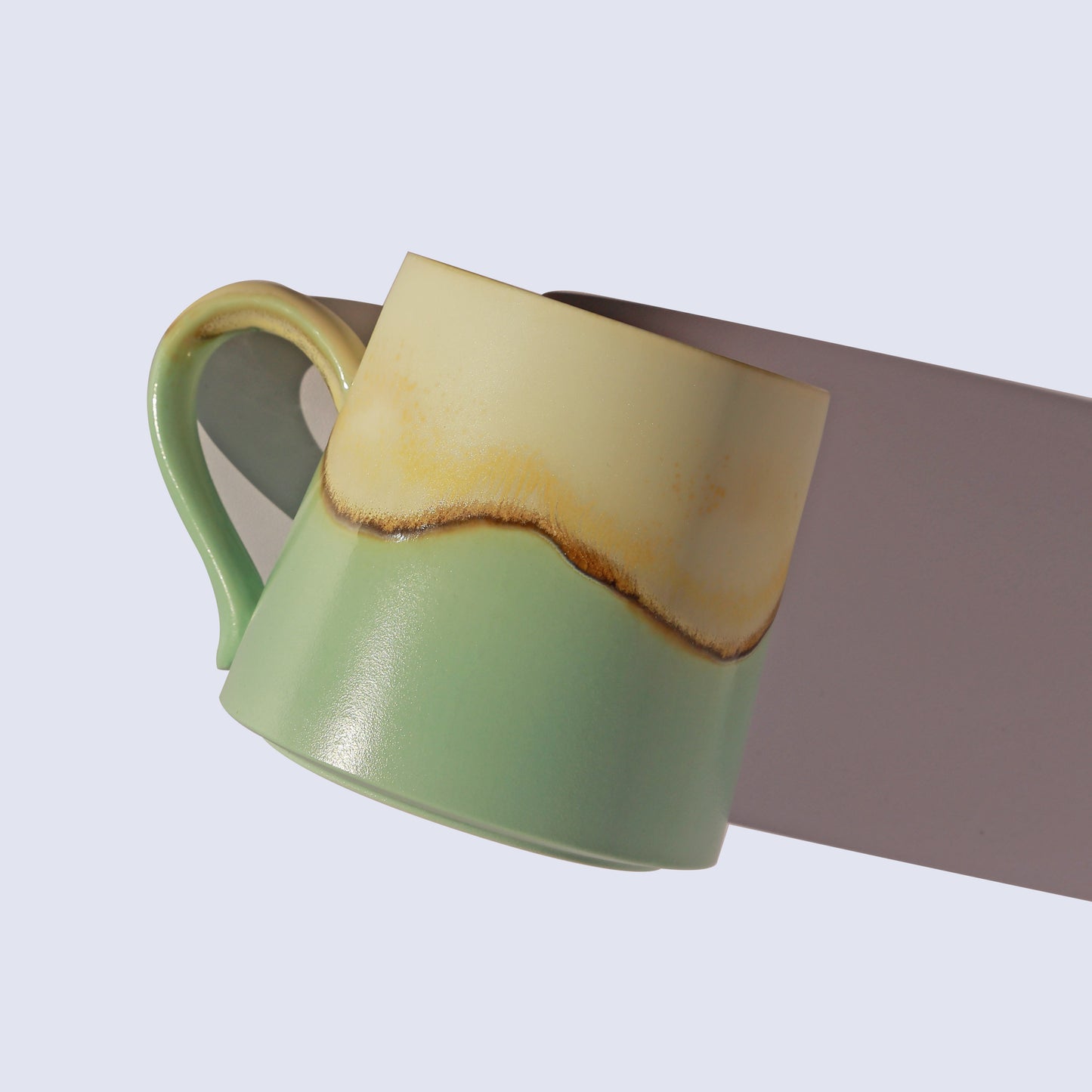 Cyan ceramic coffee mug