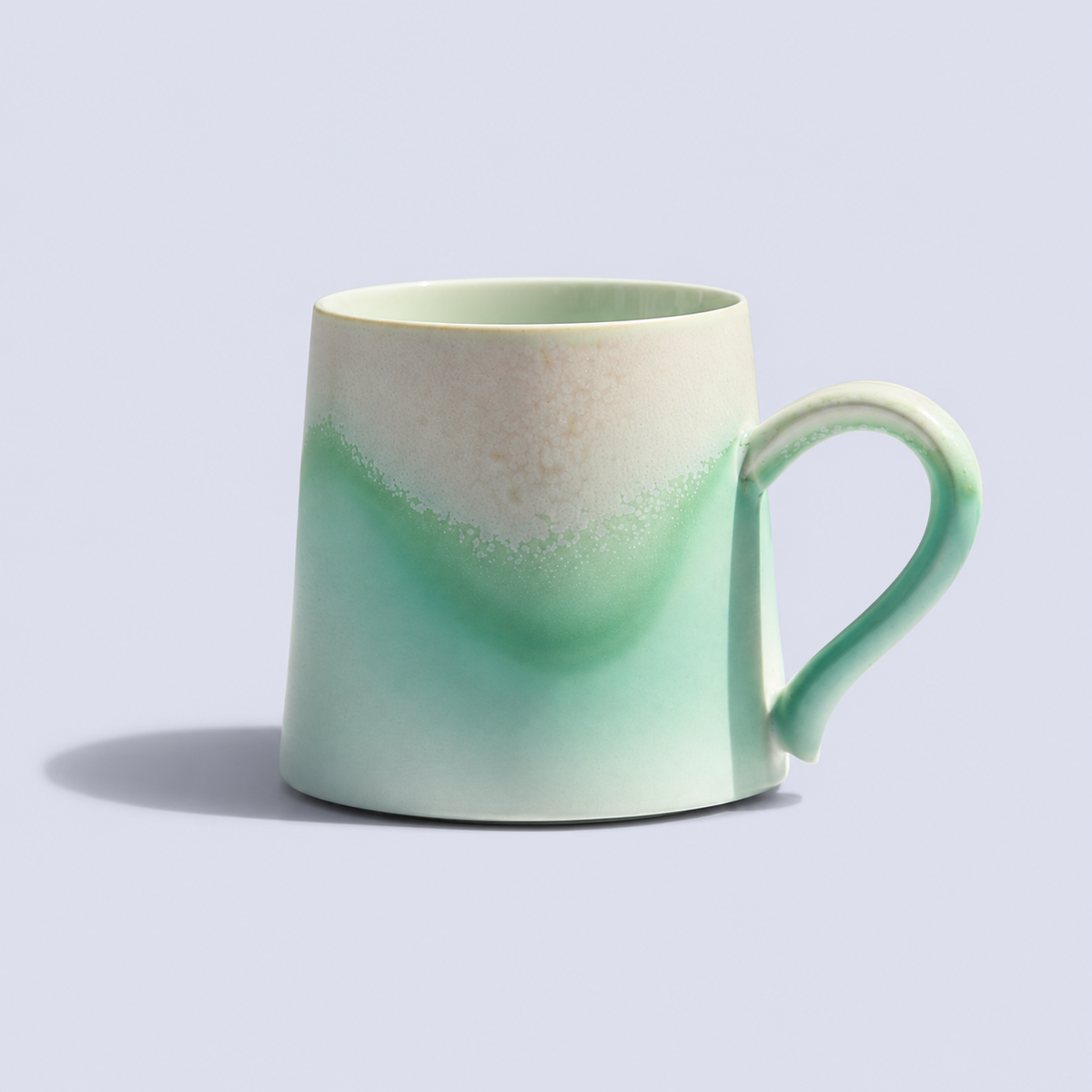 Mint Green Unique Pastel Ceramic Mug 11oz – Perfect for Home Café