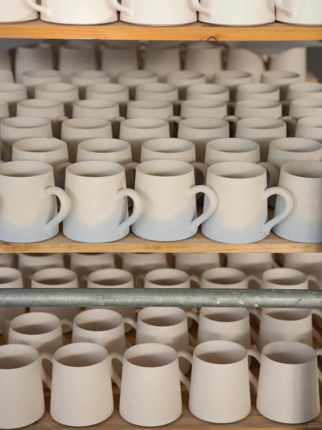 Rehydration and  Glazing of Cheralle Handmade Ceramic Cups Prduction.