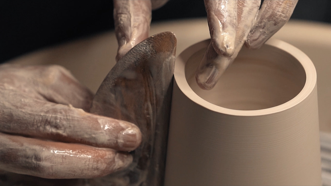 Trimming of Cheralle Handmade Ceramic Cup
